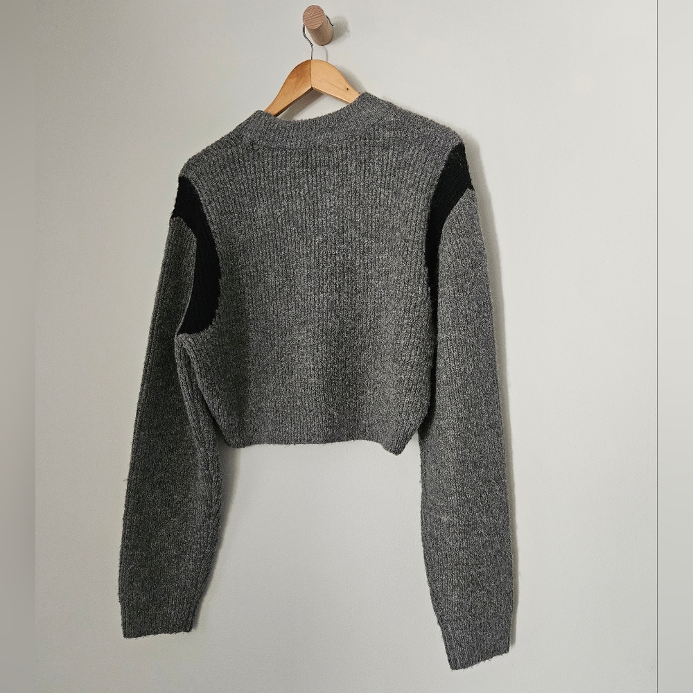 Oak + Fort Cropped Sweater Size M - Picture 10 of 12